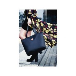 Torba Mili City Bag MCB 2 - czarna. Czarne torebki klasyczne damskie Militu, bez wzorów, z bawełny, klasyczne, duże, bez dodatków. Za 177,65 zł.