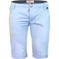 Krótkie spodenki męskie eleganckie bermudy niebieskie Recea. Niebieskie spodenki i szorty męskie Recea, xxl, bez wzorów, z bawełny, eleganckie, krótkie. Za 109,99 zł.