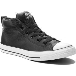 Trampki CONVERSE - Ct Street Mid 143727C Black/White. Czarne trampki męskie Converse, z gumy. W wyprzedaży za 249,00 zł.