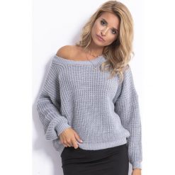 Sweter F789. Swetry damskie Fobya, uniwersalny, bez wzorów, klasyczne, bez rękawów, bez kaptura. Za 114,00 zł.
