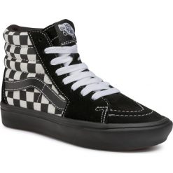 Sneakersy VANS - Comfycush Sk8-Hi VN0A3WMB17Q1 (Mixed Media) Antquewhtblk. Czarne półbuty damskie Vans, ze skóry. Za 399,00 zł.