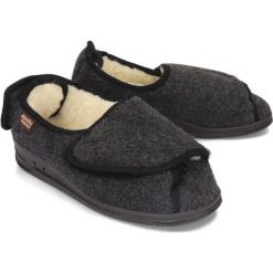 MANITU 340245-1 schwarz, kapcie damskie. Kapcie damskie Manitu, z wełny. Za 169,90 zł.