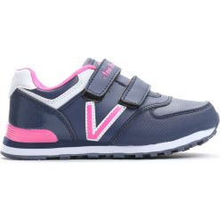 Granatowo-Różowe Buty Sportowe Pink Air. Czerwone buty sportowe dziewczęce Born2be, z materiału, z okrągłym noskiem. Za 49,99 zł.