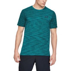 Under Armour Vanish Seamless Koszulka Niebieski Zielony. Niebieskie podkoszulki męskie Under Armour, l, bez wzorów, z poliesteru, bez kołnierzyka, z krótkim rękawem, krótkie. Za 206,95 zł.