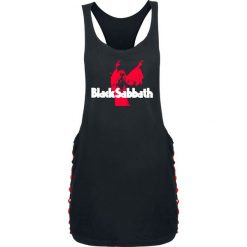 Topy damskie: Black Sabbath Red Ozzy Top damski czarny