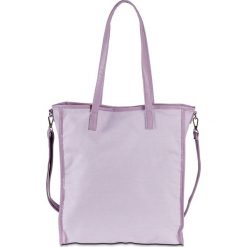 Torba shopper z bawełny kanwy bonprix matowy lawendowy. Fioletowe torby damskie na zakupy bonprix, bez wzorów, z bawełny, na ramię, matowe, bez dodatków. Za 32,99 zł.