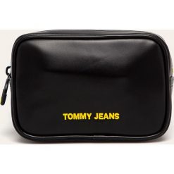 Tommy Jeans - Nerka. Czarne nerki damskie Tommy Jeans, w paski, z jeansu, małe, bez dodatków. Za 299,90 zł.
