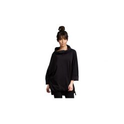 Bluzki Be B027 Bluza oversize z kominem. Czarne bluzki damskie marki BE, bez wzorów, z kominem, bez rękawów. Za 135,00 zł.
