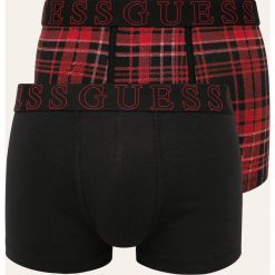 Guess Jeans - Bokserki (2-pack). Czarne bokserki męskie Guess Jeans, z aplikacjami, z elastanu. W wyprzedaży za 99,90 zł.