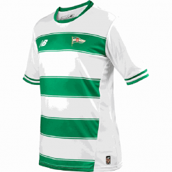 Koszulka Jr Lechia Gdańsk - EJT9168WT. Koszulki męskie New Balance, s, bez wzorów, z poliesteru, bez kołnierzyka, bez rękawów, do piłki nożnej. Za 159,99 zł.