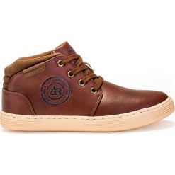 Buty sportowe męskie: BUTY MĘSKIE SPORTOWE WYSOKIE T098 – BRĄZOWE