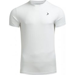 T-shirt męski TSM600 - BIAŁY - Outhorn. Białe t-shirty męskie marki Outhorn, na zimę, m, z bawełny. W wyprzedaży za 20,99 zł.