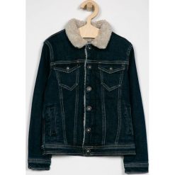 Pepe Jeans - Kurtka dziecięca Legendary 122-180 cm. Niebieskie kurtki chłopięce Pepe Jeans, bez wzorów, z elastanu, krótkie, bez kaptura. W wyprzedaży za 159,90 zł.