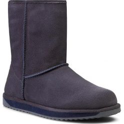 Buty EMU AUSTRALIA - Paterson Lo W10771 Indigo 2015. Niebieskie kozaki damskie EMU Australia, z wełny, na niskim obcasie, bez zapięcia. W wyprzedaży za 499,00 zł.