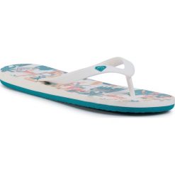 Japonki ROXY - ARGL100279 Mlt. Białe klapki damskie Roxy, bez wzorów, z tworzywa sztucznego, bez obcasa. Za 69,00 zł.