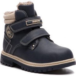 Trapery ACTION BOY - CP07-16994-07 Granatowy. Niebieskie śniegowce chłopięce marki Action Boy, bez zapięcia. Za 99,99 zł.
