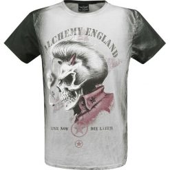 Alchemy England Rebel Rocker T-Shirt czarny/szary. Szare koszulki męskie marki Alchemy England, xl, bez wzorów, bez kołnierzyka, bez rękawów. Za 144,90 zł.