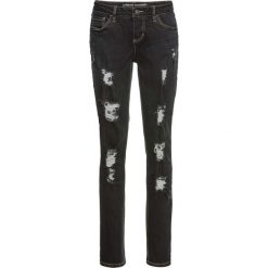 Dżinsy Boyfriend z efektami przetarcia bonprix czarny denim. Czarne jeansy damskie bonprix. Za 59,99 zł.