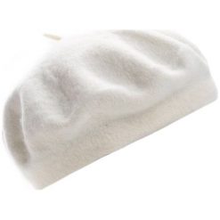 Kremowy Beret Symone. Brązowe berety damskie Multu, bez wzorów. Za 14,99 zł.