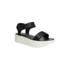 Sandały Vagabond SANDAŁY DARIA 4132-180-64. Czarne sandały damskie marki Vagabond, z materiału, z okrągłym noskiem. Za 229,99 zł.