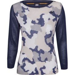 Swetry klasyczne damskie: Sweter AERONAUTICA MILITARE Print|Granatowy