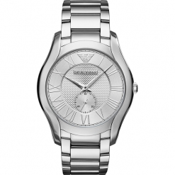 Zegarek EMPORIO ARMANI - Valente AR11084 Silver/Silver. Szare zegarki męskie Emporio Armani. Za 1250,00 zł.