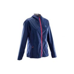 Kurtka przeciwdeszczowa do biegania RUN RAIN damska. Szare kurtki damskie przeciwdeszczowe marki SIMOND, s, z materiału. Za 99,99 zł.