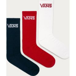 Vans - Skarpetki (3-pack). Skarpetki męskie Vans, z nadrukiem, z elastanu. Za 79,90 zł.