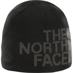 Dwustronna czapka The North Face beanie z banerem TNF T0AKNDG92. Czarne czapki damskie The North Face, bez wzorów. Za 77,99 zł.