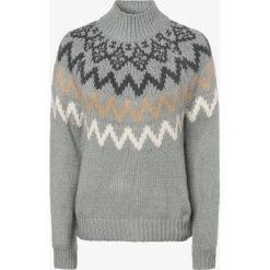 Review - Sweter damski, niebieski. Niebieskie swetry damskie Review, l, bez wzorów, z dzianiny, eleganckie, bez rękawów, bez kaptura. Za 179,95 zł.