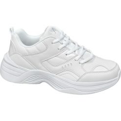 Sneakersy damskie Vty białe. Białe sneakersy damskie marki Vty, z materiału. Za 119,90 zł.