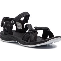 Sandały JACK WOLFSKIN - Lakewood Ride Sandal W 4019041 Black. Czarne klapki damskie Jack Wolfskin, bez wzorów, ze skóry ekologicznej, bez obcasa. W wyprzedaży za 199,00 zł.