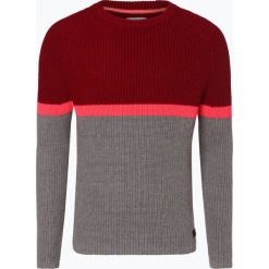 Marc O'Polo Denim - Sweter męski, niebieski. Niebieskie swetry klasyczne męskie Marc O'Polo DENIM, m, w paski, z denimu, z kontrastowym kołnierzykiem. Za 449,95 zł.