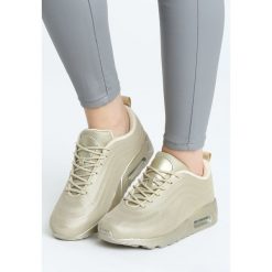 Złote Buty Sportowe Citified. Żółte buty sportowe damskie Born2be, z materiału. Za 99,99 zł.