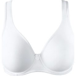 Biustonosz t-shirt bonprix biały. Białe biustonosze bonprix, bez wzorów. Za 44,99 zł.