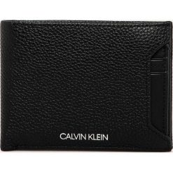 Calvin Klein - Portfel skórzany. Czarne portfele męskie Calvin Klein, bez wzorów, ze skóry. Za 449,90 zł.