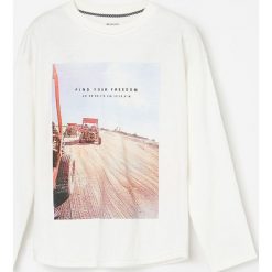 Koszulka chłopięca - Kremowy. Białe t-shirty chłopięce Reserved, bez wzorów, bez rękawów. Za 34,99 zł.