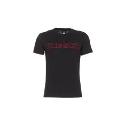 T-shirty z krótkim rękawem Diesel JAKE. Czarne t-shirty męskie Diesel, s, bez wzorów, bez kołnierzyka, krótkie. Za 179,00 zł.