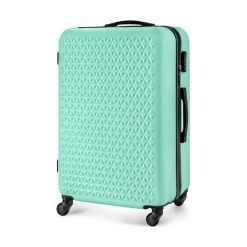 Walizka kabinowa 55x35x22cm twarda ABS STL870 miętowa - S \ miętowy. Zielone walizki Solier, bez wzorów, z gumy. Za 119,00 zł.