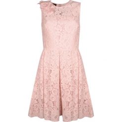 Pinko Sukienka "Cecily". Sukienki damskie Pinko, bez wzorów, z tkaniny, z okrągłym kołnierzem, bez rękawów, rozkloszowane. Za 399,00 zł.