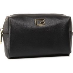 Kosmetyczka GUESS - Nohea Accessories PWNOHE P0314 BLA. Czarne kosmetyczki męskie Guess, z aplikacjami, ze skóry ekologicznej. Za 179,00 zł.