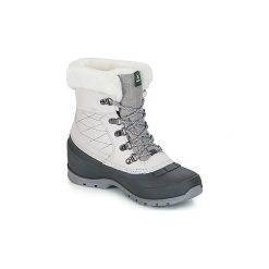 Śniegowce KAMIK SNOWALLEY L. Szare kozaki damskie marki Kamik, bez zapięcia. Za 391,20 zł.