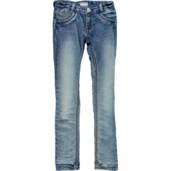 Mek - Jeansy dziecięce 128-170 cm. Niebieskie jeansy dziewczęce Mek, bez wzorów, z elastanu, z obniżonym stanem. W wyprzedaży za 119,90 zł.