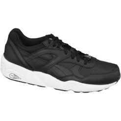 Puma r698 Trinomic Leather 360601-02 39 Czarne. Czarne buty sportowe męskie marki Puma, ze skóry. W wyprzedaży za 299,99 zł.