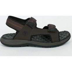 Timberland - Sandały. Pomarańczowe kapcie męskie Timberland, bez wzorów, z gumy. W wyprzedaży za 239,90 zł.