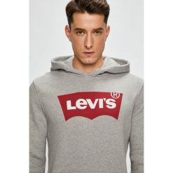 Levi's - Bluza. Szare bluzy męskie marki Levi's®, s, z nadrukiem, z bawełny, z kapturem. Za 239,90 zł.