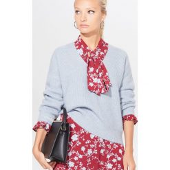 Sweter oversize - Niebieski. Niebieskie swetry damskie Mohito, xl. W wyprzedaży za 39,99 zł.
