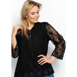 Bluzki damskie: Czarna Bluzka Straight Low