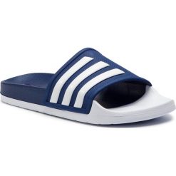 Klapki adidas - adilette Tnd F35436 Dkblue/Ftwwht/Ftwwht. Niebieskie klapki damskie Adidas, bez wzorów, z tworzywa sztucznego, bez obcasa. W wyprzedaży za 139,00 zł.
