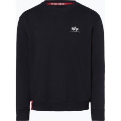 Alpha Industries - Męska bluza nierozpinana, niebieski. Niebieskie bluzy męskie Alpha Industries, s, z nadrukiem, eleganckie, z klasycznym kołnierzykiem, bez rękawów, bez kaptura. Za 229,95 zł.